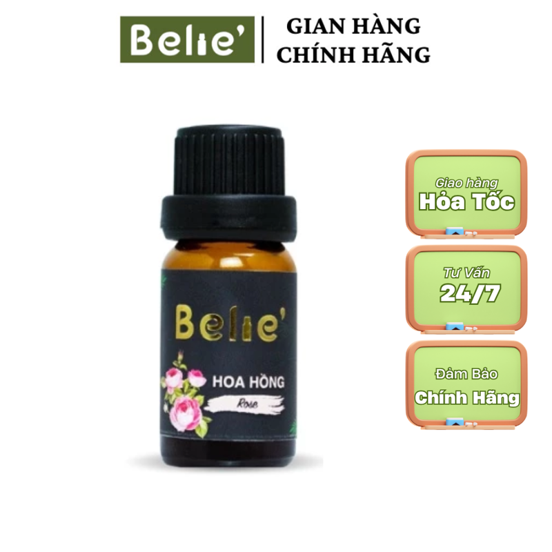 Tinh dầu hoa hồng Belie nguyên chất